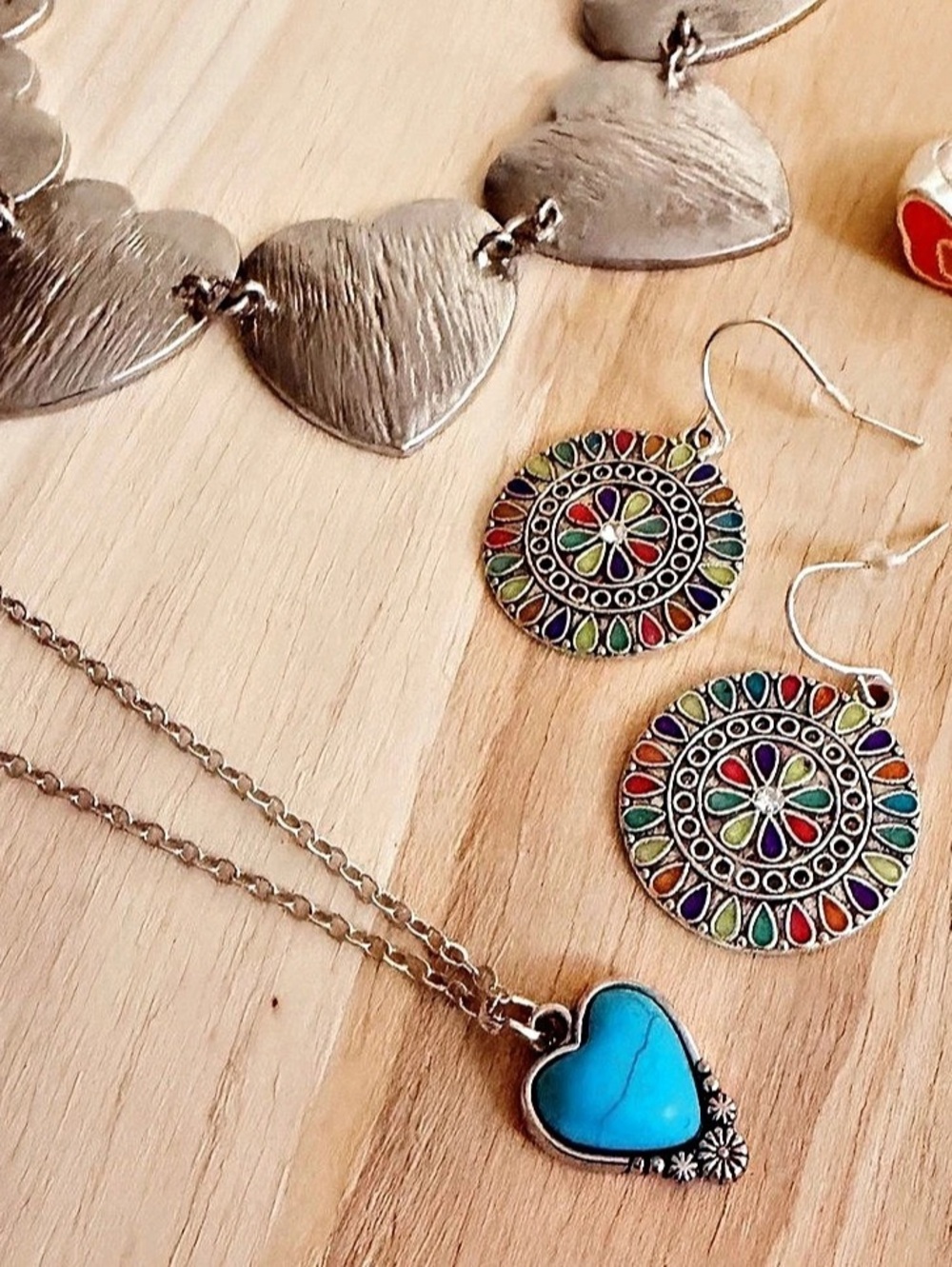 Jewelry Set Silver & Blue